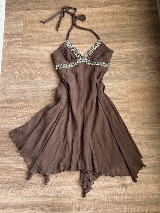 BCBGMaxAzria Dresses & Skirts - BCBG MAXAZRIA silk halter dress